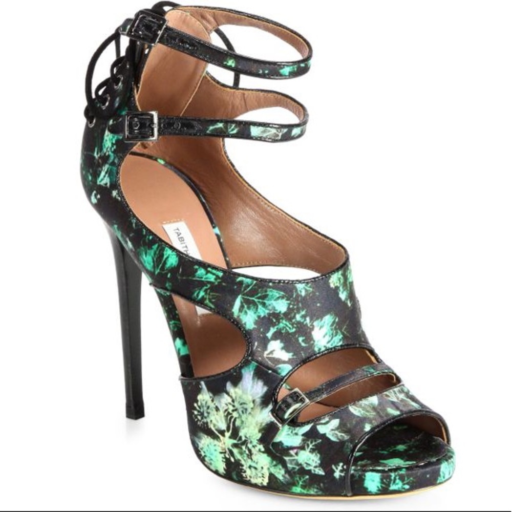 Tabitha Simmons Floral Heels